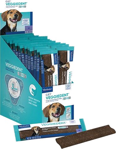 Veggiedent FR3SH M tyggepinner til hund enkeltpakket 28x1 stk