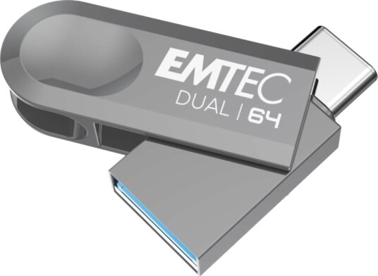 Emtec Dual D280 Usb-Flashstasjon 64 Gb Usb 3.2 Gen 1 Usb-C