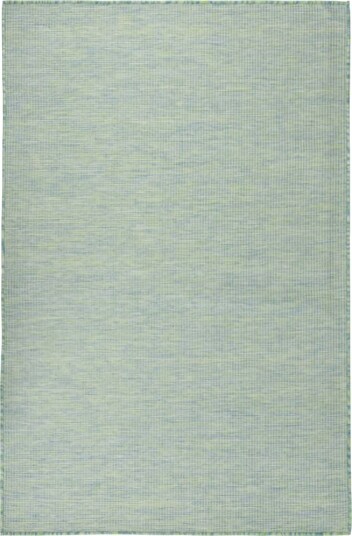 vidaXL Utendørs flatvevd teppe 100x200 cm turkis vidaXL Utendørs flatvevd teppe 100x200 cm turkis