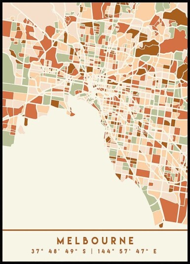 Black Maps Earth Tones 50 Poster Plakat / 21x30cm Black Maps Earth Tones 50 Poster Plakat / 21x30cm