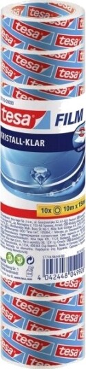 Tesa 57710-00000-02 Selvklebende Folie Krystallklar Transparent 10 M X 15 Mm 10 Stk