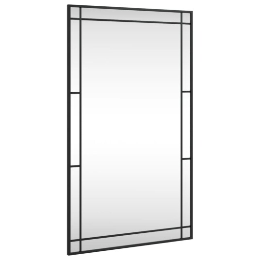vidaXL Veggspeil svart 60x100 cm rektangel jern vidaXL Veggspeil svart 60x100 cm rektangel jern