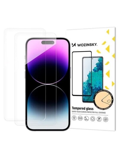 Wozinsky Herdet Glass 2-pk for iPhone 17 Pro Max / 16 Pro Max - Skjermbeskytter