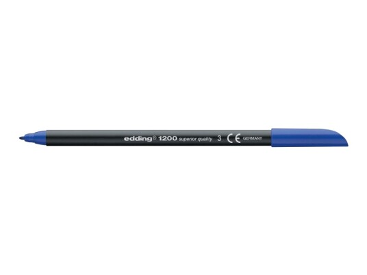 Edding 1200 - Fibertuppenn - Blå - Vannbasert Blekk - 0.5-1 Mm