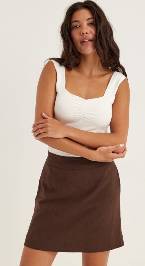Bubbleroom Linen Skirt