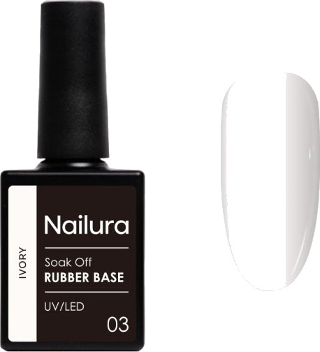 Nailura Rubber Base 3 – Ivory – 10 ml Nailura Rubber Base 3 – Ivory – 10 ml