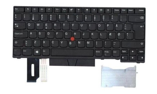 Lenovo Chicony - Brbart tastatur - til utskifting - Dansk - Svart