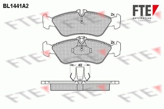 Bremseklosser FTE 9010193 Bremseklosser FTE 9010193