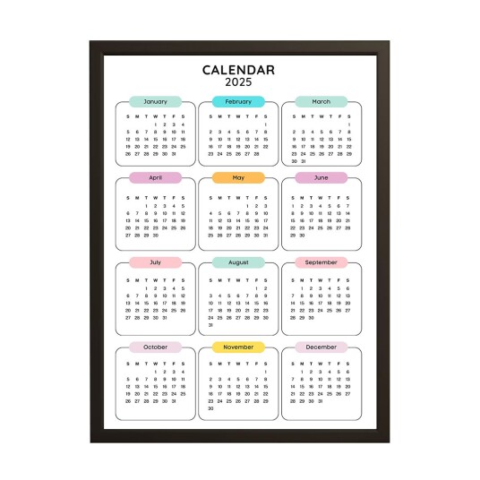 Plakat 2025 Kalender
