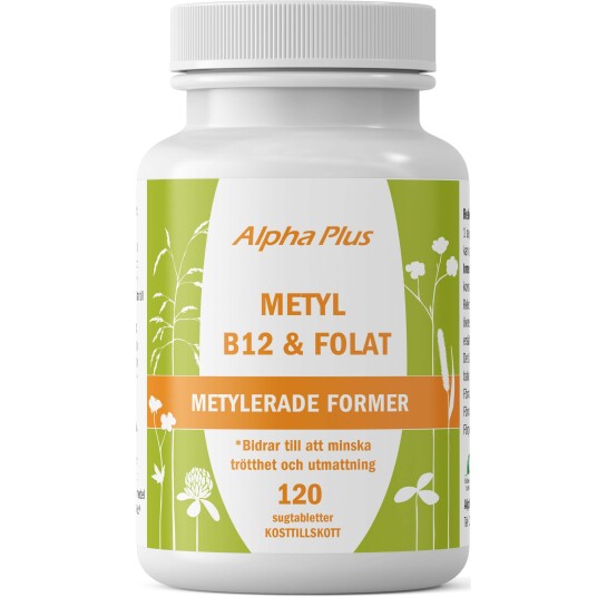 Alpha Plus Metyl B12 & Folat 120 stk Alpha Plus Metyl B12 & Folat 120 stk