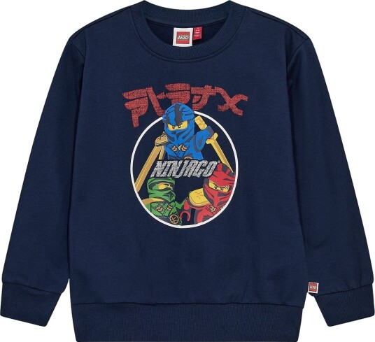 LEGO® Ninjago Collegegenser LWSian 606 Navy LEGO® Wear 4 år (104) Collegegenser Marineblå