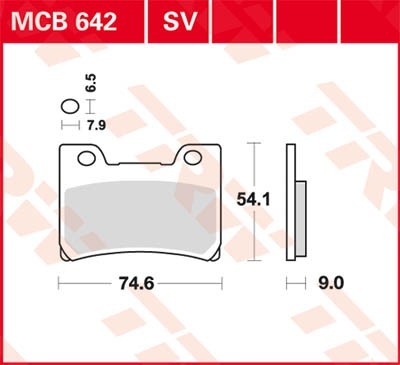 Bremseklosser sett TRW MCB642