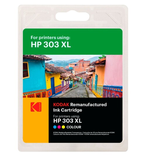 Kodak HP 303XL blekkpatron 415 sider resirkulert farge Kodak HP 303XL blekkpatron 415 sider resirkulert farge