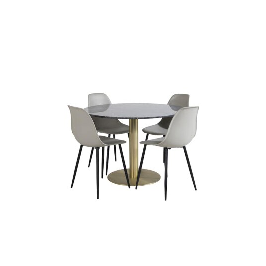 Venture Home Spisegruppe Venture Home Estelle med 4 Pop Stoler GR20447