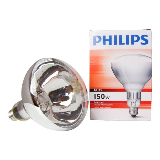 Philips BR125 IR 150W E27 230-250V klar