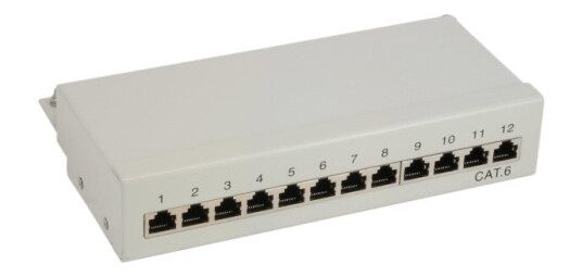 Inline 76209 Rj-45 Cat6 Grå Veggmontering