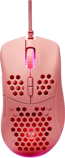 Deltaco PM75 Ultralett Gamingmus med 6400 DPI og RGB Belysning - Rosa Deltaco PM75 Ultralett Gamingmus med 6400 DPI og RGB Belysning - Rosa