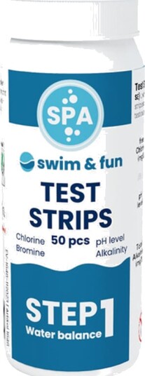 Teststrimler Spa for pH/Klorid/Brom/Alkalinitet 50 pak