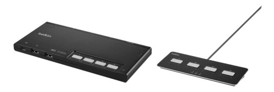 Belkin Modular Secure Single Head - Kvm-Svitsj - 4 X Kvm Port(S) - 1 Lokalbruker - Stasjonær - Taa-Samsvar