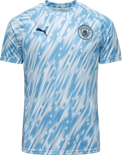 Manchester City Trenings T Skjorte Pre Match Sølv Barn PUMA størrelse 164 cm