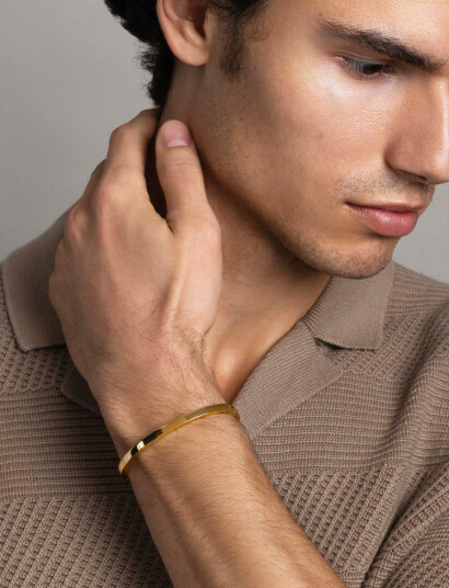 Nialaya Bracelet   Gold   M 17 cm