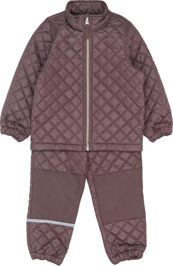 Mikk line X Kids world Termosett Flint Mikk line 10 år (140) Termoklær Brun Lilla