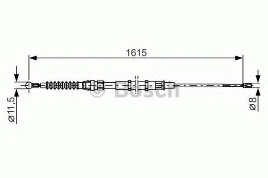 Bremsewire BOSCH 1 987 482 328