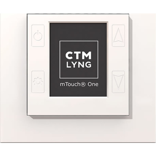 CTM mTouch One R 1P Termostat Og Regulator Hvit RAL9003 CTM mTouch One R 1P Termostat Og Regulator Hvit RAL9003