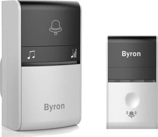 Byron Trådløs Ringeklokkesett Kinetisk DBY 23412 Byron Trådløs Ringeklokkesett Kinetisk DBY 23412