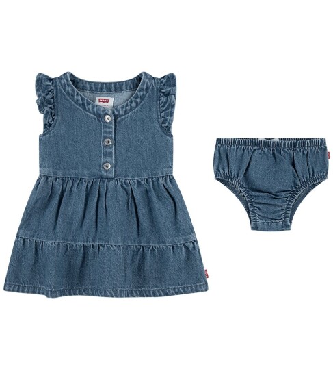 Levi"s Lvg Flutter Sleeve Button Up D Blue 92 Levi"s Lvg Flutter Sleeve Button Up D Blue 92