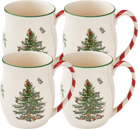 Spode  Christmas Tree kopp peppermint 40 cl 4 stk
