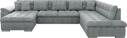 Dynir Sofa med Sjeselong og Divan 4 seter   Grå