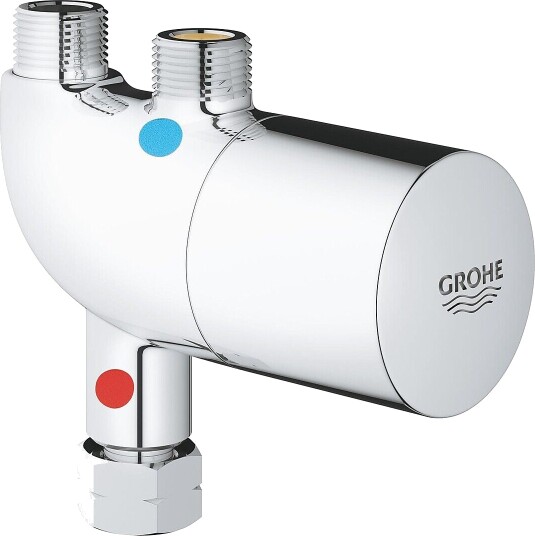 Grohe Grohtherm Micro Krom Termostat med Skoldesikring 3/8" Grohe Grohtherm Micro Krom Termostat med Skoldesikring 3/8"