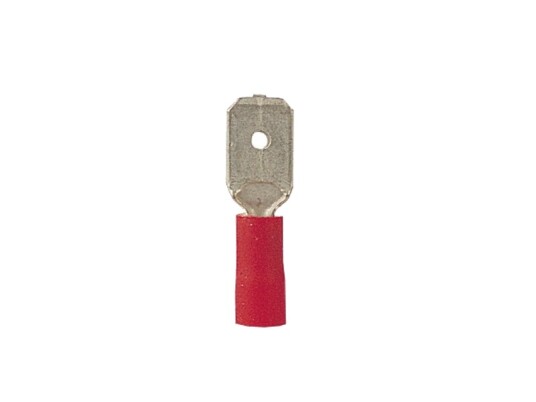 Kabelsko Rød Han Flad 0,5 1,5Mm2 10 Stk. Kabelsko Rød Han Flad 0,5 1,5Mm2 10 Stk.
