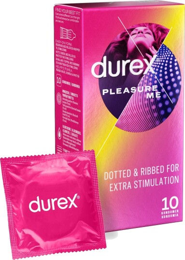 Durex Pleasure Me 10 Kondomer Durex Pleasure Me 10 Kondomer