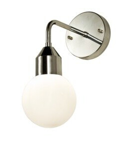Scan Lamps Baderomslampe florens krom/opalhvit vegglampe max 33w g9