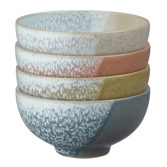 Denby Risskål 13 cm 4-pakning Flerfarget