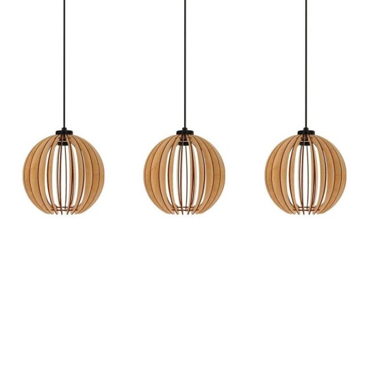 Envostar Clay 3 Pendel Black/Wood Envostar Clay 3 Pendel Black/Wood