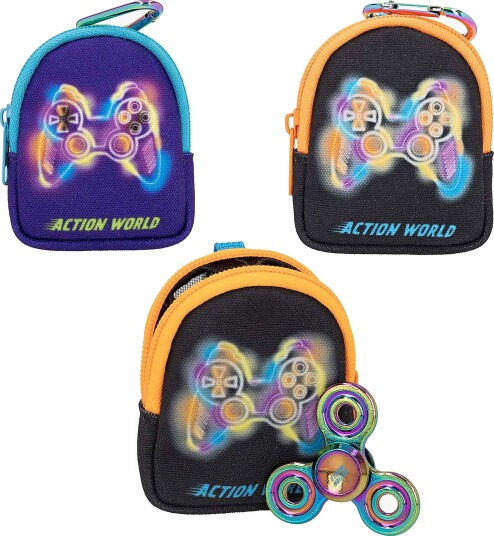 Action World Mini Ryggsekk Med Fidgetspinner