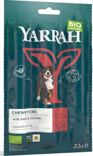 Yarrah Økologiske Tyggesnacks For Hund 3 X 3 Stk