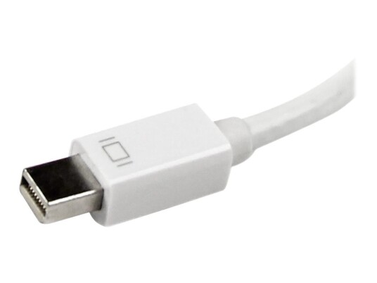 StarTech Travel A/V Adapter: 3-in-1 Mini DisplayPort to VGA DVI or HDMI Converter - White (MDP2VGDVHDW) - videokonverter - hvit