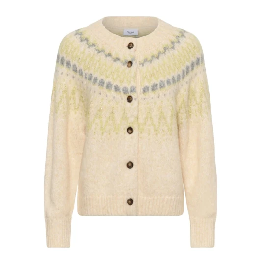 Saint Tropez Dame Strikkevarer Beige L Saint Tropez Dame Strikkevarer Beige L