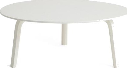 HAY Bella Salongbord Ø82xH32 Vannbasert Hvit Eik