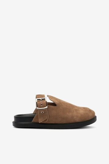 Zizzi Sandaler fTalia Clog Sandal ekstra bred passform Beige Zizzi Sandaler fTalia Clog Sandal ekstra bred passform Beige