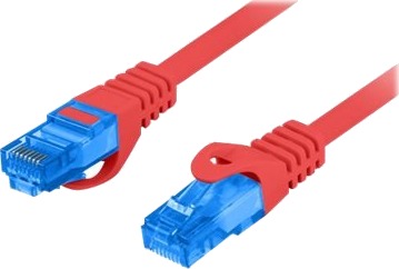Lanberg Cat6a S/FTP RJ45 patchkabel rød