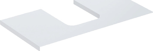 GEBERIT ONE bordplate 900x470x30mm utskjæring i midten for høy kompakt kum