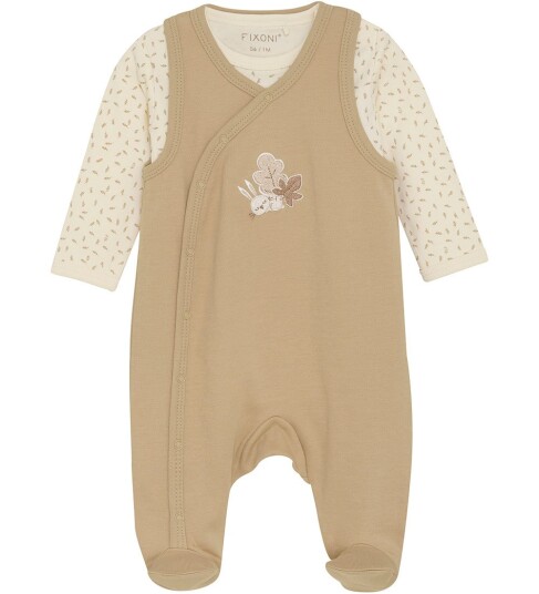 Blå Babysett Body og Sparkebukse Sesame 56 Blå Babysett Body og Sparkebukse Sesame 56