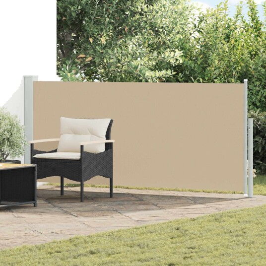 vidaXL Utklappbart side markise 120 x 300 cm Polyester Rektangulær