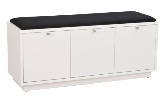 Rowico Home Confetti benk Hvit/svart stoff 106 x 35 cm Hvit