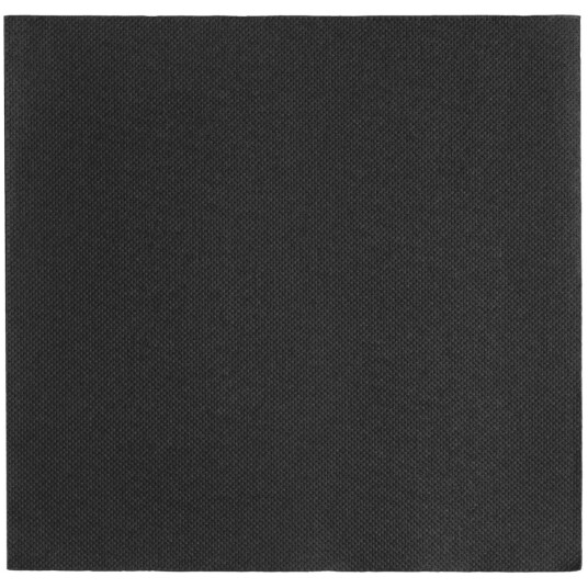 GARCIA DE POU Serviett Dubo 39x39cm; 39x39 cm (BxL); Svart; 50 Stykk / Forpakning